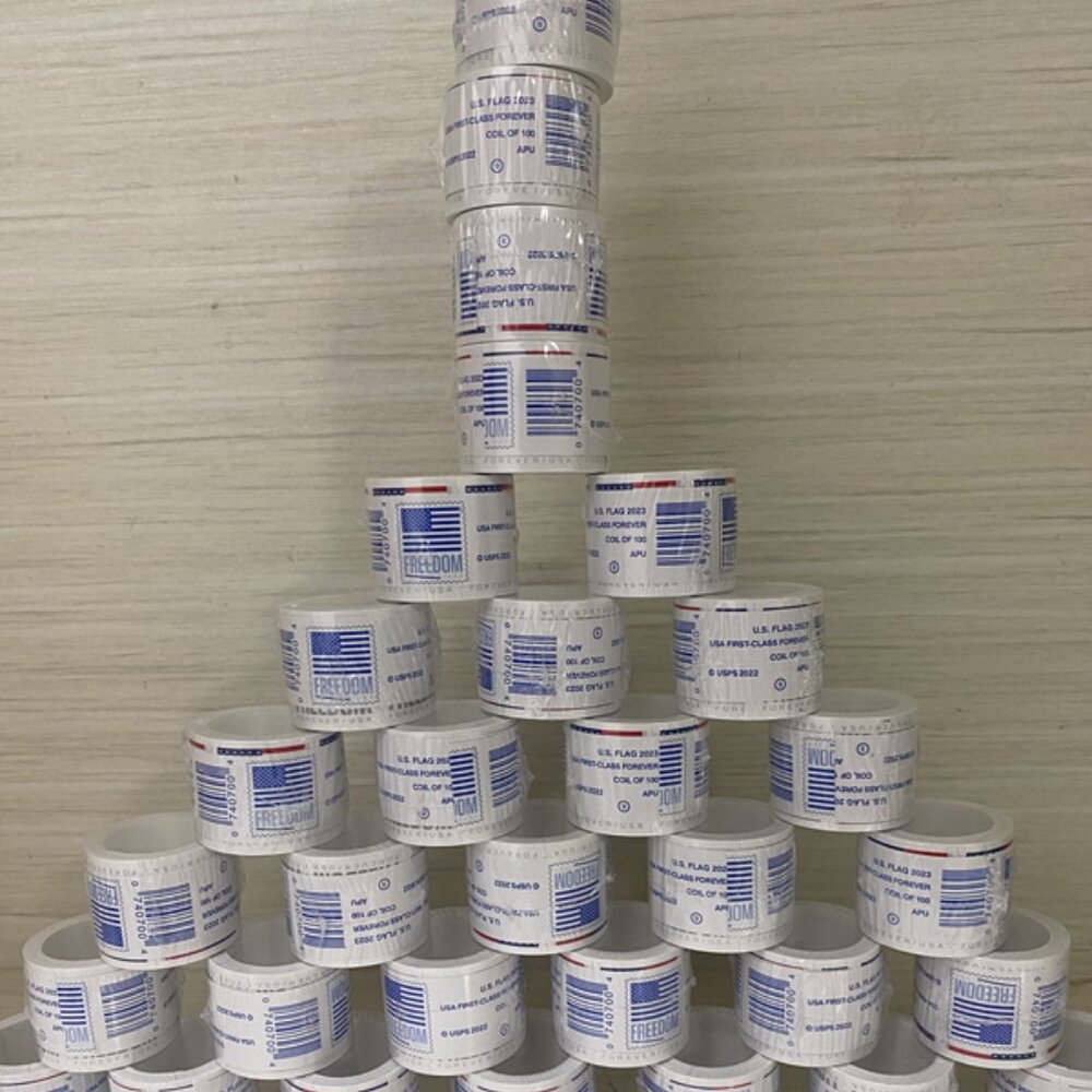 Roll of 6000 (2023)USPS forever flag 💯%👉🏻